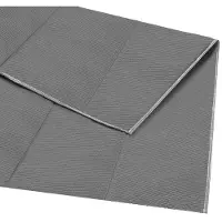LifeGoods Tapis d'extérieur - 152x230CM - Tapis de jardin - Sac de transport inclus - Gris