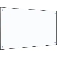 vidaXL Dosseret de cuisine Transparent 100x60 cm Verre trempé