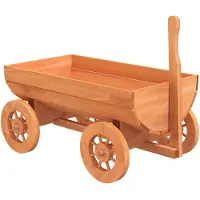 vidaXL Chariot de décoration 70x43x54 cm en bois massif de sapin