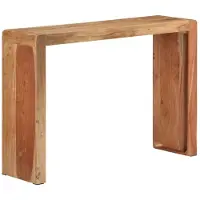 vidaXL Table console 110x30x76 cm bois massif d'acacia