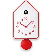 Guzzini Horloge à coucou blanche avec pendule amovible