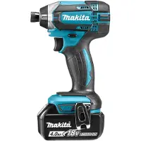 Makita Visseuse à chocs 18V LXT 4.0 Ah 165 Nm - - avec 2 batteries 4Ah , chargeur, MakPac - DTD152RMJ