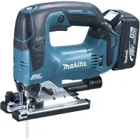 Makita Scie sauteuse 18V + 2 batteries 5Ah + chargeur + coffret Makpac - - DJV182RTJ