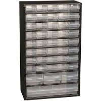 HBM Armoire en métal Raaco 44 tiroirs et 10 cloisons de séparation