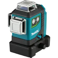 Makita SK700GDX 12V Max Li-Ion Batterie Laser Croisé (1x 4,0Ah) Dans Un Sac - Autonivelant - Vert 3x360° - 35m