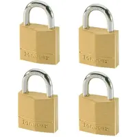 Masterlock 4 cadenas laiton 30mm anse ac 16mm