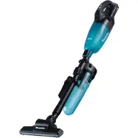 Makita cl001gz21 | Aspirateur balai | 40 V max. | Version noire avec réservoir bleu transparent | Avec séparateur de poussière cyclonique | Corps | Sans batterie ni chargeur - cl001gz21