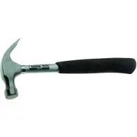 Bahco Steel Nail Hammer With Rubber Grip Tubular Handle 370g Argenté
