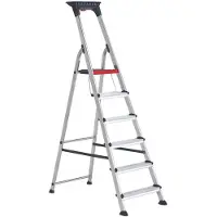 Altrex 501106 Double Decker Escabeau Domestique - En Alu - 1x6 Marches - 3,2m