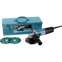 Makita Meuleuse d'angle 9558HNRGK3 - 125 mm + 2 Disques Diamant