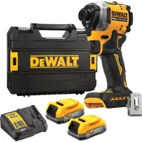DeWalt DCF850E2T 18V Li-ion XR Accu Impact Visseuse À Choc Sans Fil (2x Batterie Powerstack) Dans Une Valise TSTAK