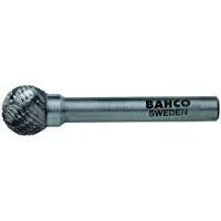 Bahco 6 mm x 4.7 mm - Ø6 mm Kugelförmiger Rotorfräser aus Hartmetall für Metall 18