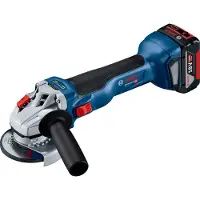 Bosch Professional 18V System GWS 18V-10 - Meuleuse d'angle sans fil (sans balais, Ø 125 mm, 9000 tr/min, 2 x 4.0 Ah, en L-BOXX)