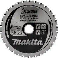 Makita EFFICUT Lames de scie pour métal 136 x 20 mm - 30 dents
