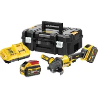 DeWalt Meuleuse Ø125mm 54V DCG418X2-QW avec coffret et 2 batteries 9,0 Ah FLEXVOLT