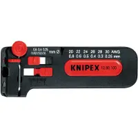 Knipex Outil à dénuder, petit modèle, 0,30 - 1,0 Ø mm, 100 mm - 12 80 100 SB