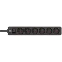 Brennenstuhl 1153260020 Bâti de prises Ecolor 6x blanc/noir(S)