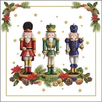 Ambiente 20 SERVIETTES PAPIER CASSE-NOISETTE BARBU 33CM