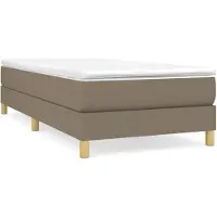 vidaXL Cadre de lit Taupe 90x200 cm Tissu