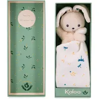 Kaloo Carre douceur doudou lapin blanc delicat