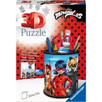Ravensburger Puzzle Puzzle 3D - Pot à Crayons - Miraculous - 51 à 99 pièces