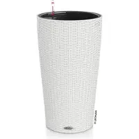 Lechuza Jardinière CILINDRO Cottage 23 ALL-IN-ONE diamètre 23 cm blanc