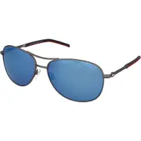 Tommy Hilfiger Lunettes de Soleil TH 2023/S 59/15/130 MATTE DARK RUTHENIUM STAINLESS STEEL MAN TOH SUN TH 2023/S R80 59 15 130