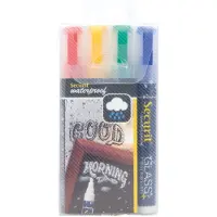 Securit Marqueurs craie waterproof 2-6 mm multi 4 pièces