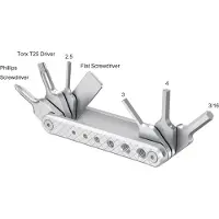 SmallRig Aak2213c Folding Screwdriver Kit Argenté