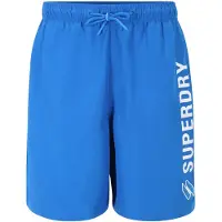 Superdry Code Applque 19inch Swimming Shorts Bleu S Homme