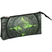 Safta Dreifaches Mehrzweck-Etui Schwarz 22 x 12 x 3 cm