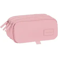 Safta Basic Big Triple Basic Trousse à crayons Homme Rose Rose One Size