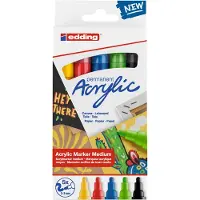 Edding Acrylic 5100-5-s Marker Pen 5 Units Multicolore Enfants