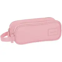 Pop Pulse Emporium Trousse double multi-usages Safta Rosa 21 x 8 x 6 cm