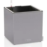 Lechuza Jardinière CANTO Stone 30 LED Low ALL-IN-ONE 30x30 cm