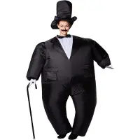Dressforfun Costume de soirée autogonflant - - Halloween - carnaval - noir