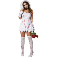 Dressforfun Sexy horror bride L - costume costume halloween dress up partywear carnaval costume carnaval partywear partywear - 302247