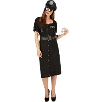 TecTake dressforfun - Policewoman XL - costume de déguisement halloween costume de fête carnaval costume de fête - 301407