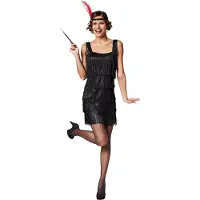 Dressforfun Costume femme charleston XL - déguisement costume halloween déguisement fête carnaval déguisement fête - 301583