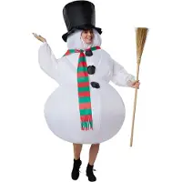 Dressforfun Costume gonflable bonhomme de neige - costume fantaisie halloween déguisements carnaval déguisements - 302359