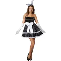Dressforfun Hot bunny L - costume de déguisement pour halloween tenue de soirée carnaval robe de soirée - 302132