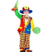 TecTake dressforfun - enfant/adolescent costume clown sock shot 128 (7-8y) - déguisement halloween dress up party wear carnaval costume carnaval party wear party wear - 300802