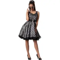 Dressforfun Costume Rockabily lady S - déguisement halloween - fête carnaval - noir