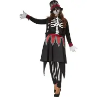 Dressforfun Creepy Skull Lady XXL - costume costume halloween dress up party wear carnaval costume carnaval party wear party wear - 302416