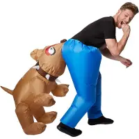 TecTake Dressforfun - Costume autogonflant Chien - Costume complet pour Carnaval & Fête - Taille L