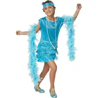 TecTake dressforfun - Broadway Girl 128 (7-8 ans) - déguisements, costumes d'Halloween, tenues de fête, tenues de carnaval, vêtements de carnaval, tenues de soirée - 301565