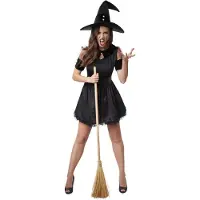 Dressforfun Sorcière noire Tarantella S - costume costume halloween dress up partywear carnaval costume partywear - 302422