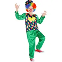 TecTake dressforfun - costume garçon clown Freddy 104 (3-4ans) - déguisement costume halloween déguisement fête déguisement carnaval déguisement fête déguisement carnaval - 300796