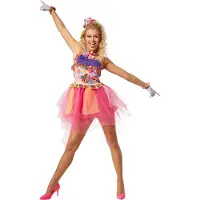 Dressforfun Costume Femme Star de la Musique des années 80 L - robe costume halloween déguisement carnaval costume carnaval - 301684