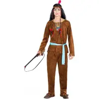TecTake dressforfun - costume homme Indien Apache puissant bison L - déguisement costume halloween déguisement tenue de soirée costume carnaval tenue de soirée carnaval - 300648